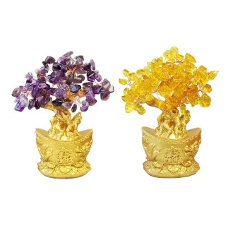 【財神小舖】招財進寶 水晶 招財樹 發財樹 兩款任選(已開光 高雄進寶財神廟)