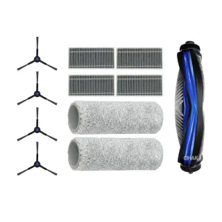 【CHAK】ECOVACS科沃斯 DEEBOT X8 PRO OMNI 副廠掃拖機配件超值組(主刷x1 邊刷×4 濾網×4 滾刷拖布x2)