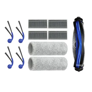 【CHAK】ECOVACS科沃斯 DEEBOT T80 OMNI 副廠掃拖機配件超值組(主刷x1 邊刷×4 濾網×4 滾刷拖布x2)