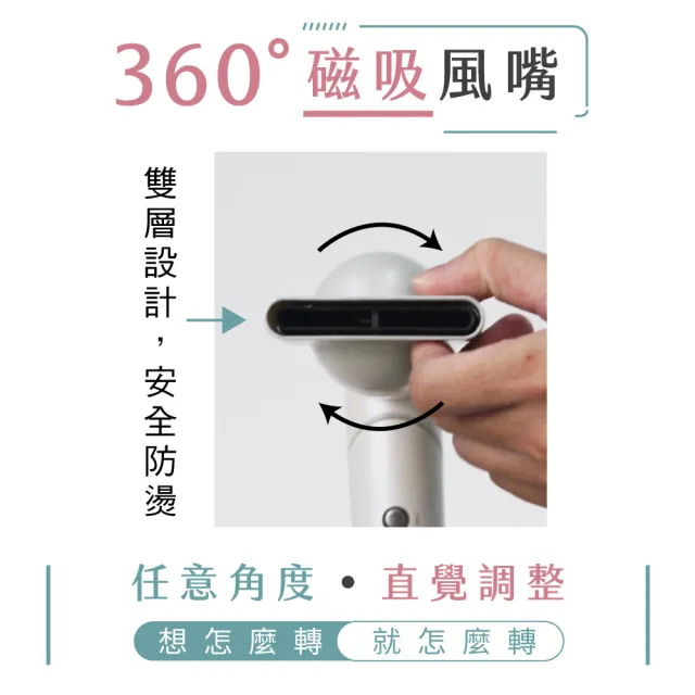 【KINYO】小旋風全球電壓無刷吹風機(雙12必買 KH-9660 可摺疊 附專屬收納袋 四億負離子)