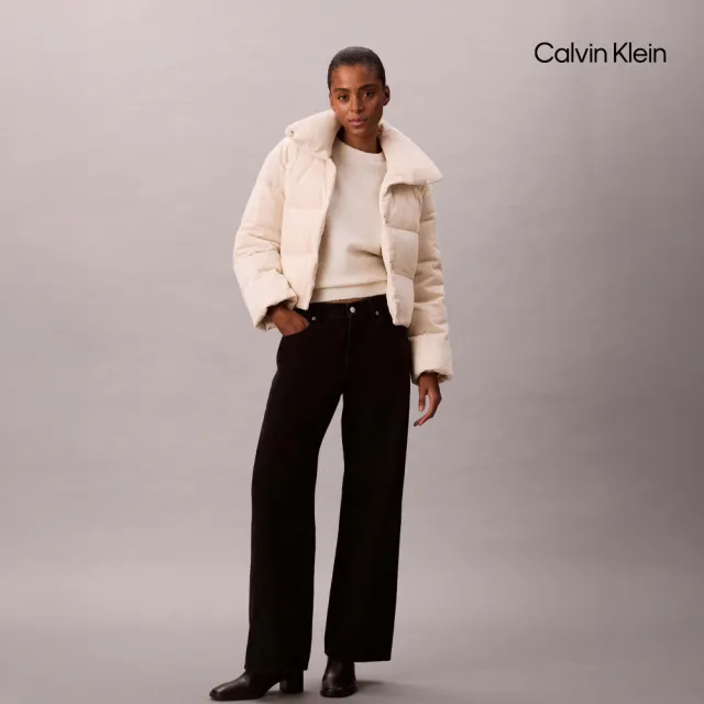 【CALVIN KLEIN】官方旗艦館CK 燈芯絨羽絨外套_裸色