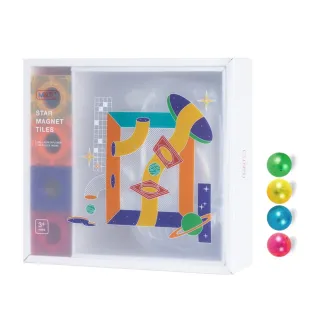 【MNTL】球道探險家組合磁力片禮盒組100pcs+酷亮球4pcs