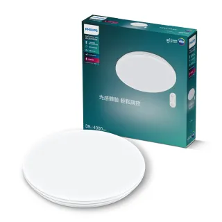 【Philips 飛利浦】39W 4-6坪 LED 舒視護眼 調光調色 吸頂燈 (燈飾照明 客廳吸頂燈 燈具 客廳燈)