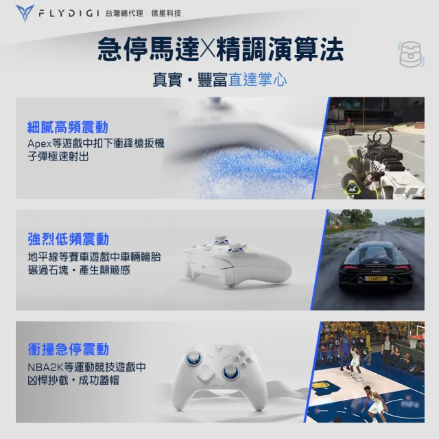 【Flydigi 飛智】冰原狼4 遊戲手把(國際版 支援Switch Steam 無線手把 電腦手把 卡比 薩爾達 魔物)