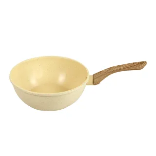 【LMG】香草系列IH不沾深炒鍋20cm無蓋-IH爐可用鍋