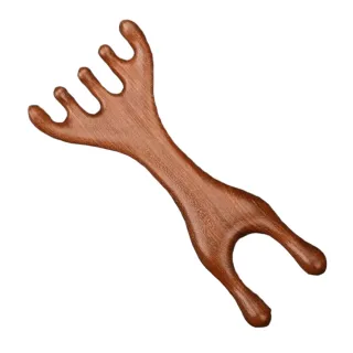 【UOLife】檀木經絡梳-3入組(頭皮按摩/按摩梳)