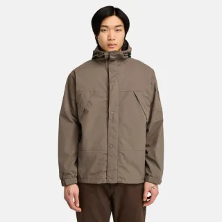 【Timberland 官方旗艦】男款咖啡色Winnick防潑水外套(A68XFBK0)