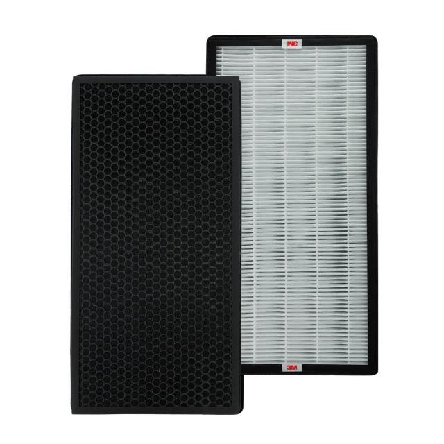 【3M】原廠濾網 全效型空氣清淨機靜電活性碳複合濾網-去味加強型 2片組 S500-CF(適用機型:FA-S500)