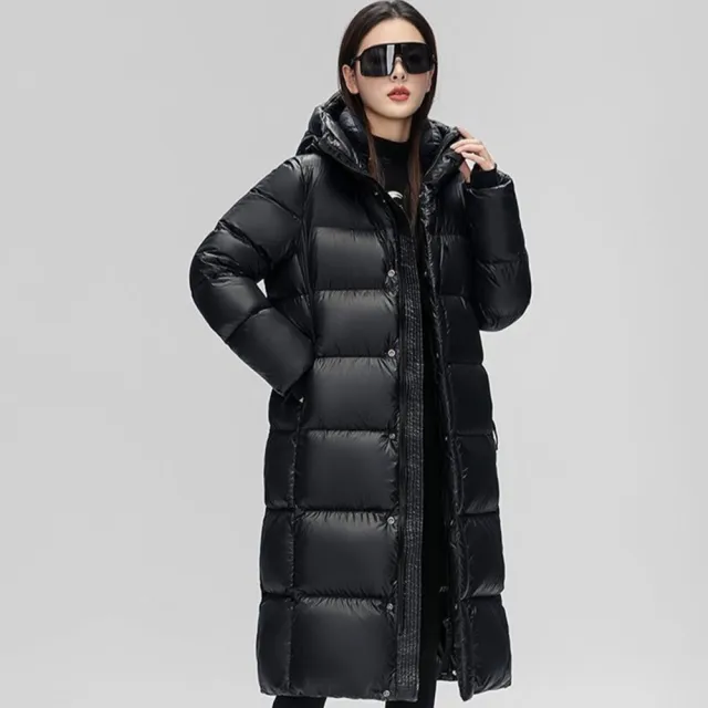 【巴黎精品】頂級真羽絨外套90%鴨絨羽絨衣秋冬外套保暖上衣大碼休閒女裝(寬鬆男女外套n1lu2)