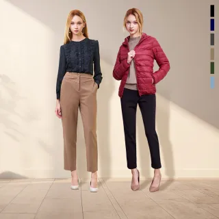 【MYVEGA 麥雪爾】MA厚料內磨毛窄管褲/錐形彎刀褲-二款任選(內刷毛褲/保暖褲/發熱褲/寬褲)