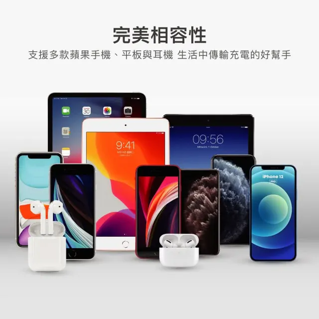 【Gigastone 立達國際】Type-C to Lightning 30W傳輸充電線 CL-7600W(支援iPhone 14/13/12 30W快速充電)