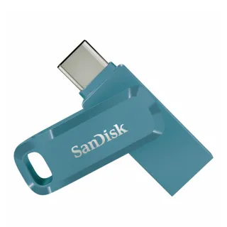 【SanDisk 晟碟】[全新版] 128 GB  Ultra Go USB3.2 TYPE-C 5年保固 海灣藍(高速讀取400MB/s 雙用隨身碟)