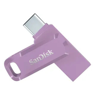 【SanDisk 晟碟】[全新版] 128 GB  Ultra Go USB3.2 TYPE-C 5年保固 薰衣草紫(高速讀取400MB/s 雙用隨身碟)