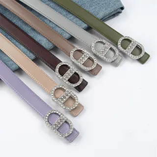 【MON’S】雙D璀璨真皮腰帶(7色任選)