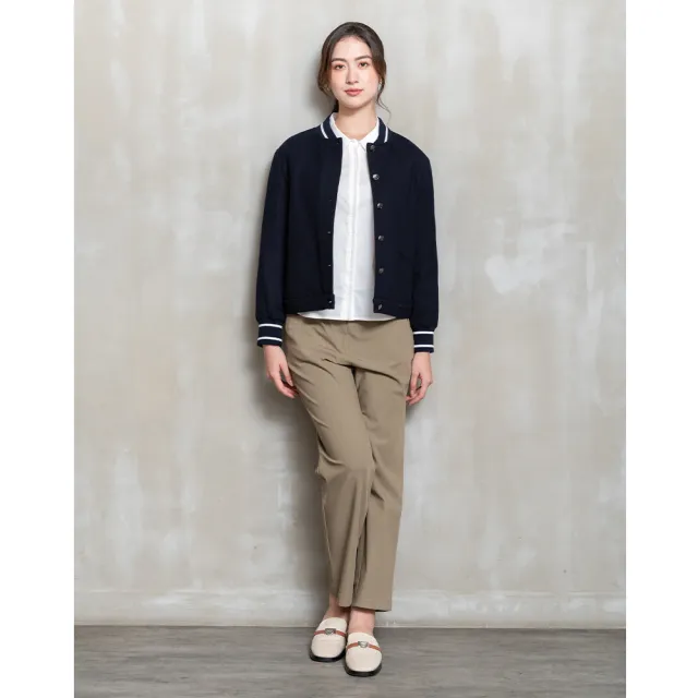 【perng yuh 芃諭名品】自在個性 羊毛 鋪棉 棒球外套(2025 AW Collection|4C秋冬新品上市)