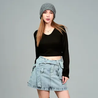 【MAJOR MADE】五代羊絨柔軟V領發熱衣(保暖衣/內搭衣/短版上衣)