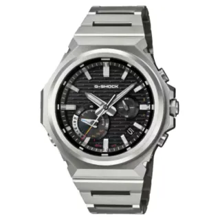 【CASIO 卡西歐】G-SHOCK 銳利極簡 太陽能藍芽 耐衝擊 金屬手錶(GST-B1000D-1A)