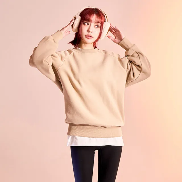 【MAJOR MADE】厚磅數內刷毛素色大學T(長袖上衣/素色上衣/潮流長T)