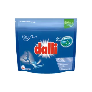 【Dalli德國達麗】機能抗臭旋風洗衣膠囊24顆(除臭除菌/去除汗臭/護纖/運動衣)