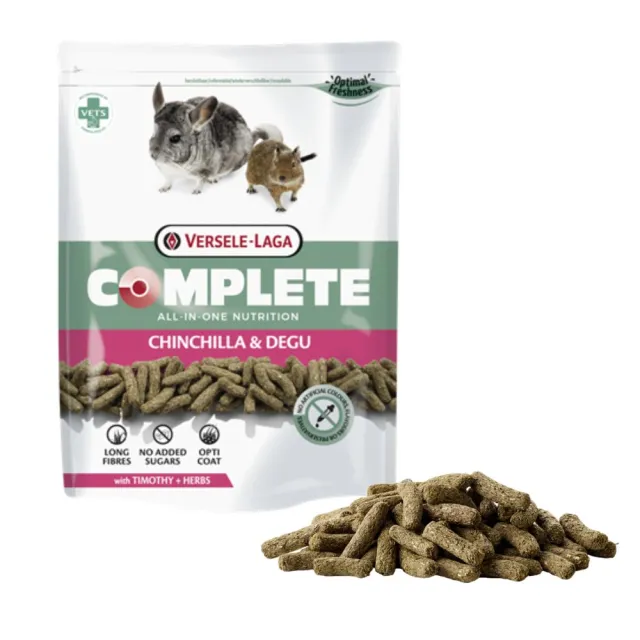 【Versele 凡賽爾】龍貓-全方位飼料 500g(All-in-one、龍貓飼料、龍貓長纖維糧、龍貓專業照護糧)