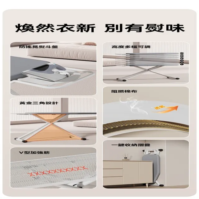 【Quality 聚家】燙衣板家用摺叠大號熨衣板電熨斗墊板熨燙點板(熨衣服板架/熨燙墊/燙板臺/摺叠燙衣板)