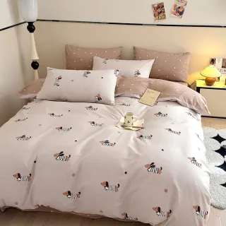 【DUYAN 竹漾】40支精梳棉 雙人薄被套 / 多款任選 台灣製 6x7(純棉被套)