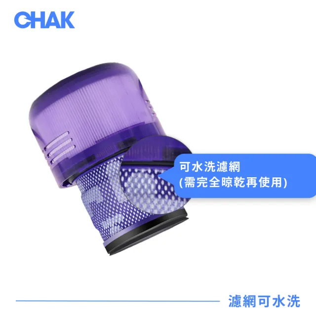 【CHAK】Dyson V11 高效HEPA濾網 戴森副廠耗材配件(適用SV14/SV15機型 2入組)