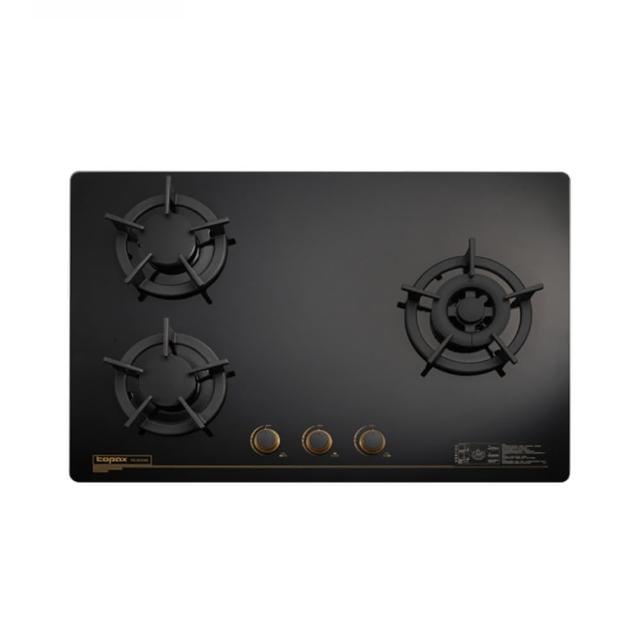 【莊頭北】三口保潔零秒點火黑色玻璃檯面爐TG-8533G(LPG 送基本安裝)