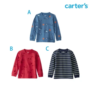 【Carter&rsquo;s官方授權】冬季精選 小童長袖上衣- 多款任選(原廠公司貨 童裝 上衣 秋冬新品)