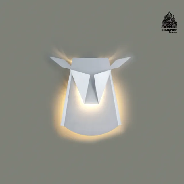 【必登堡】銀鹿魔王壁燈 B365498(壁燈/床頭燈/過道燈/樓梯燈/現代/簡約/鹿/麋鹿/鹿角)