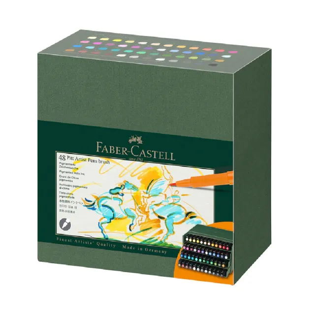 【Faber-Castell】輝柏 PITT 藝術筆 48色 / 盒 167192