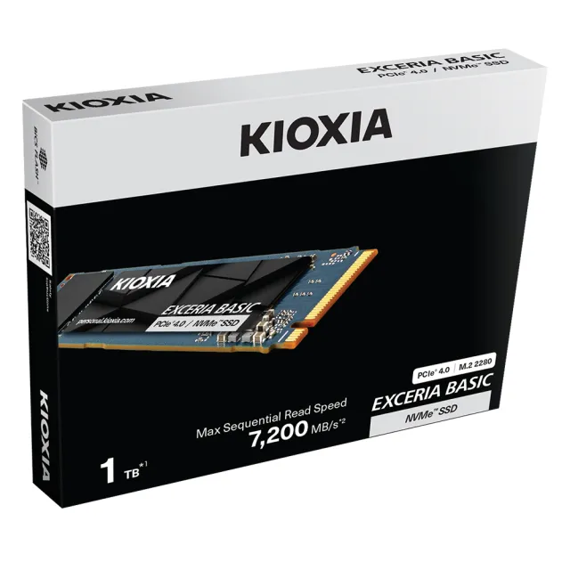 【KIOXIA  鎧俠】EXCERIA Basic 1TB M.2 2280 PCIe 4.0 SSD固態硬碟