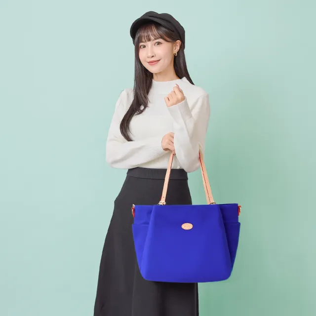 【OMC】雙11 女神大容量通勤兩用托特包82743-彩藍