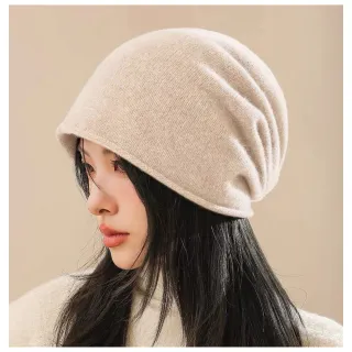 【Jun Jun】100%羊毛輕暖毛帽 堆堆帽(多色選)