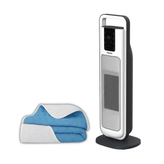 【TECO 東元】ECO節能溫控石墨烯陶瓷電暖器/暖氣機/電暖爐(XYFYN3004CBW附石墨烯機能被)