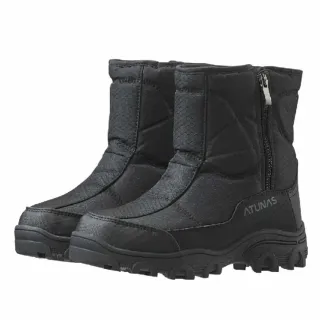【ATUNAS 歐都納】女 雪地漫步防水中筒靴.雪靴.雪鞋/刷毛保暖(A1GCGZ05W 黑)
