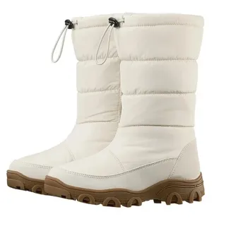 【ATUNAS 歐都納】女 雪地漫步防水高筒靴.雪靴.雪鞋/刷毛保暖(A1GCGZ06W 卡其)