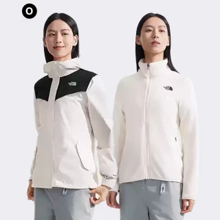 【The North Face 官方旗艦】男女款防水透氣保暖連帽三合一外套-鋪棉/抓絨內裡(多款任選)