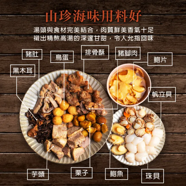 【築地一番鮮】佛跳牆｜升級鮑魚珠貝｜2.4kg｜3包(約2.4kg/包)