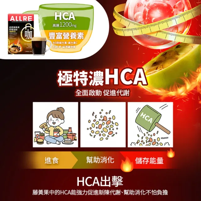 【ALLRE 歐瑞生醫】超燃藤黃果閃電咖啡 摩卡風味(6g/包 20包/盒)