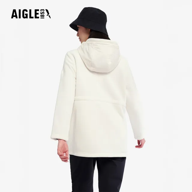 【AIGLE】女 POLARTEC 刷毛保暖外套｜AG-4A262A131 米白(女外套 保暖外套 刷毛衣)