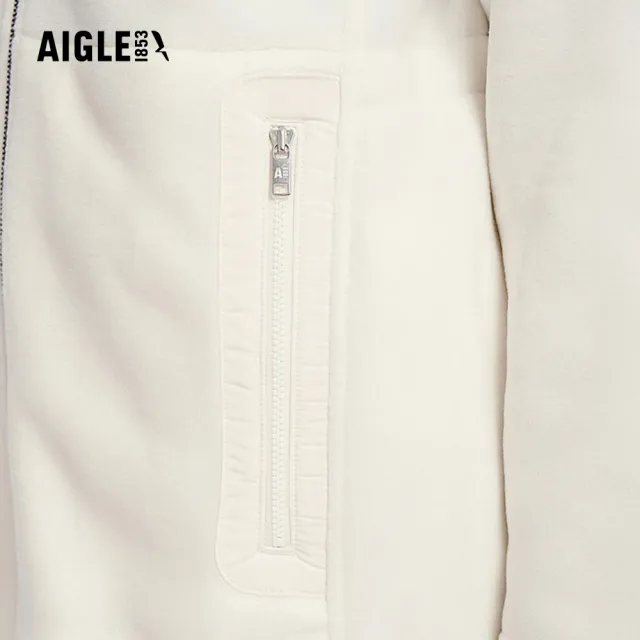 【AIGLE】女 POLARTEC 刷毛保暖外套｜AG-4A262A131 米白(女外套 保暖外套 刷毛衣)