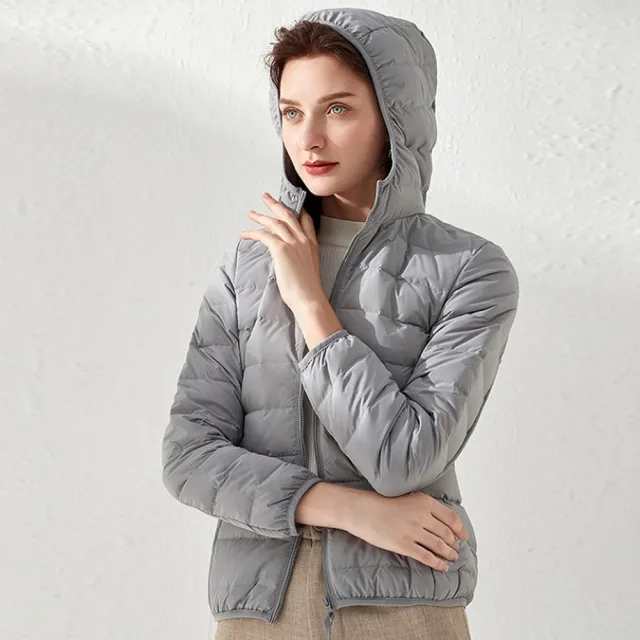 【巴黎精品】頂級真羽絨外套90%鴨絨羽絨衣秋冬(無縫壓膠女外套7色n1lw36)