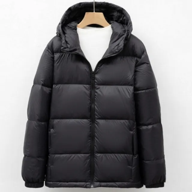 【巴黎精品】頂級真羽絨外套90%鴨絨羽絨衣秋冬(連帽防風女外套5色n1lw34)