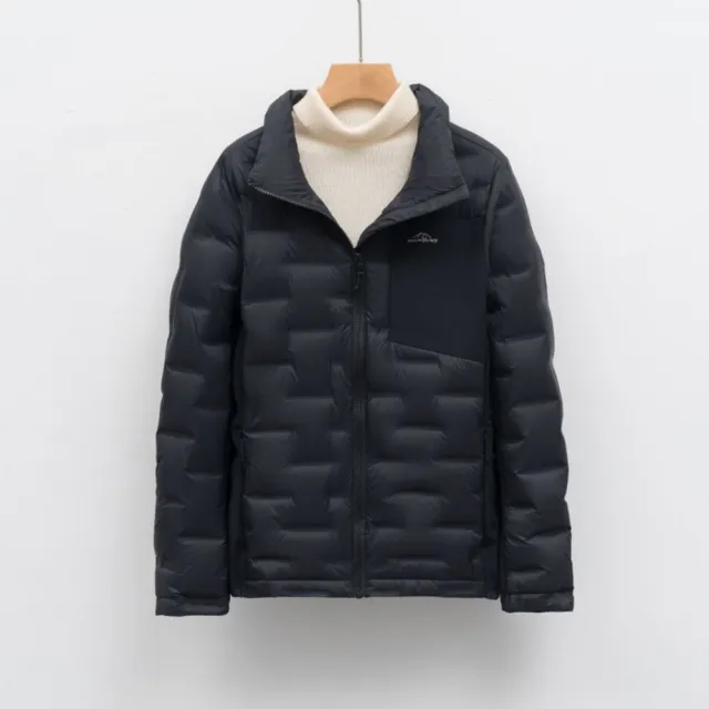【巴黎精品】頂級真羽絨外套90%鴨絨羽絨衣秋冬(短款立領女外套5色n1lw80)