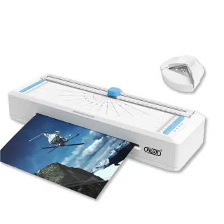 【FILUX 飛力士】即開即用 七合一 四滾輪裁切冷熱A4護貝機 LMTC-007HC(0秒免預熱 高速雙溫多功能護貝機)