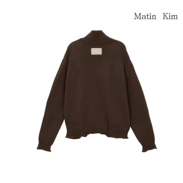 【MATIN KIM】官方旗艦 MATIN KIM刺繡針織拉鍊外套(多款任選)