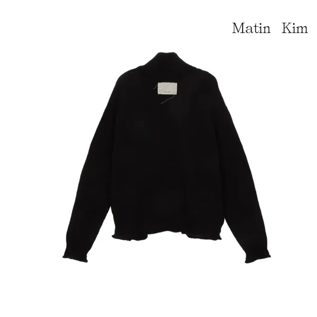 【MATIN KIM】官方旗艦 MATIN KIM刺繡針織拉鍊外套(多款任選)