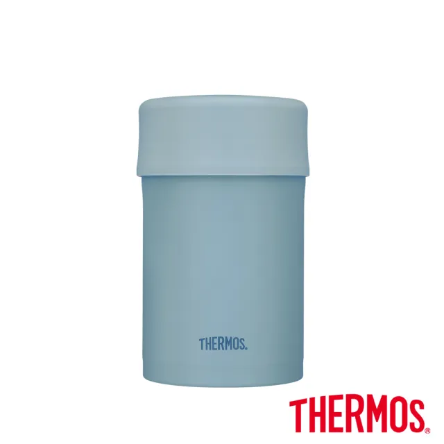 【THERMOS膳魔師】買1送1_不鏽鋼彈蓋保溫瓶500ml+大口徑燜燒罐500ml(JEWC-501+JBN-501)