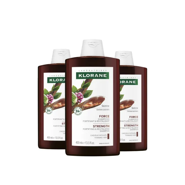 【KLORANE 蔻蘿蘭官方直營】3入組 養髮洗髮精400ml